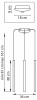Подвесная люстра Lightstar Tubo L3T747437