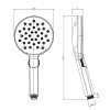 Душевая лейка Gessi Cono 47350#707 черный