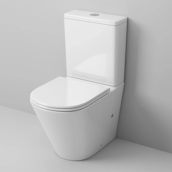 Унитаз-компакт Grossman GR-4450S безободковый, с сиденьем микролифт, белый