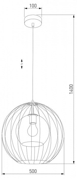 Подвесной светильник TK Lighting Universo 2552 Universo Black