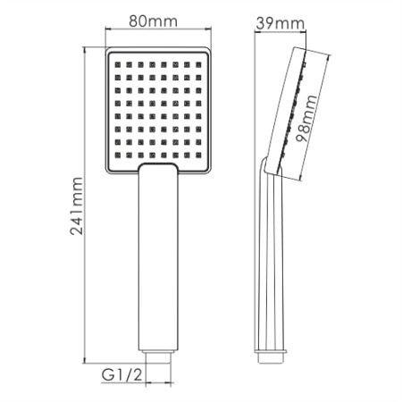Лейка для душа WasserKRAFT A141 хром