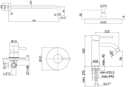 Комплект смесителей Paffoni Light KITLIG011CR071