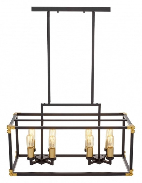 Подвесной светильник LUMINA DECO Waldorf LDP 1140-8 BK+MD