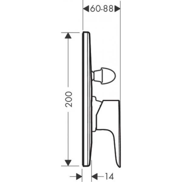 Смеситель для ванны hansgrohe Talis E СМ 71746000