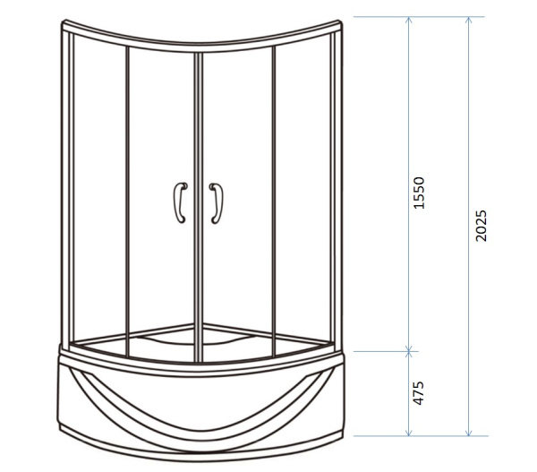 Стекла для душевого уголка AM.PM Move W78G-609-090MT