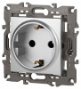 Розетка с заземлением и со шторкой, без рамки Эра Эра Elegance 14-2102-03