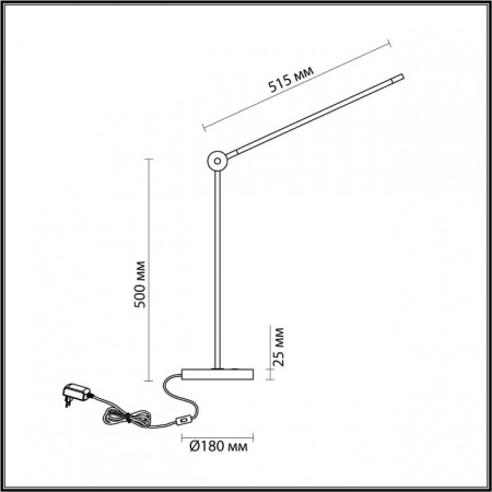 Настольная лампа офисная Odeon Light Foden 7101/12TL