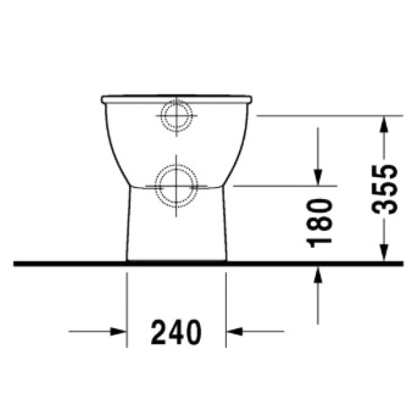 Приставной унитаз Duravit Darling New 2139090000