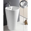 Раковина CeramaLux B134B 50x53 см, напольная, белый