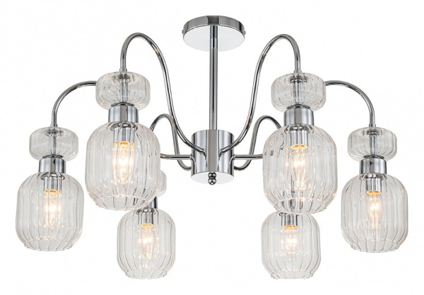 Люстра на штанге Escada Gloss 1141/6PL Chrome/Clear