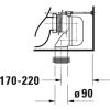 Чаша напольного унитаза Duravit DuraStyle 2156090000