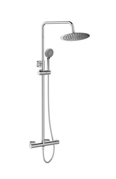 Душевая стойка BelBagno Uno UNO-DOCM-CRM со смесителем