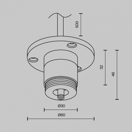 Токопровод концевой Maytoni CA022BO-P-B