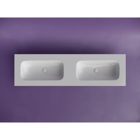 Раковина Ceramica Nova Grace CN7023wx 161x46 см, накладная, белый