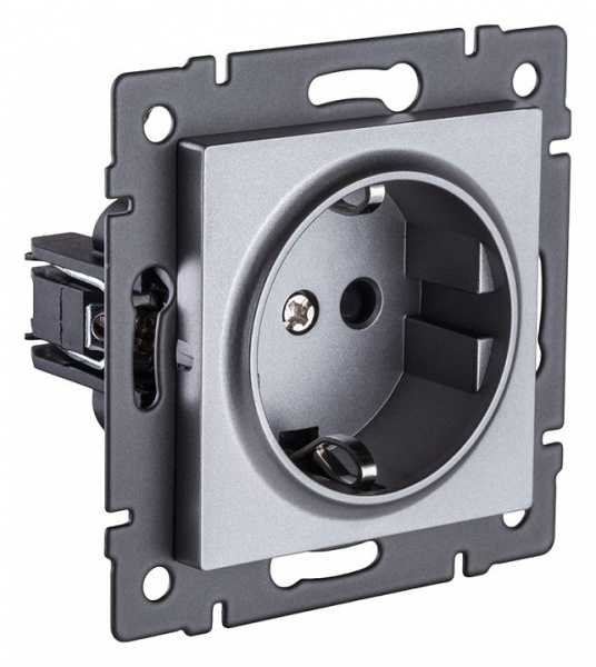 Розетка с заземлением, без рамки Kollinger  REA-002GY
