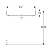 Раковина 50x50 см Geberit Renova Compact 226150000