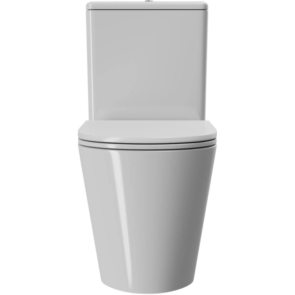 Унитаз-компакт Point Сатурн PN42901 безободковый, торнадо, с сиденьем микролифт, белый