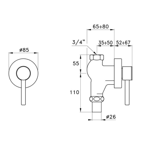 Вентиль Stella 130 BT 08000 CR00