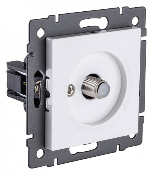 ТВ-розетка и SAT-розетка оконечная без рамки Kollinger  REA-020WH