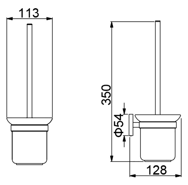 Ершик для туалета Timo Saona 13061/00