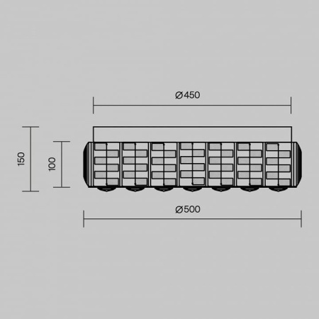 Накладной светильник Maytoni Кастелло MOD336CL-L100G3K