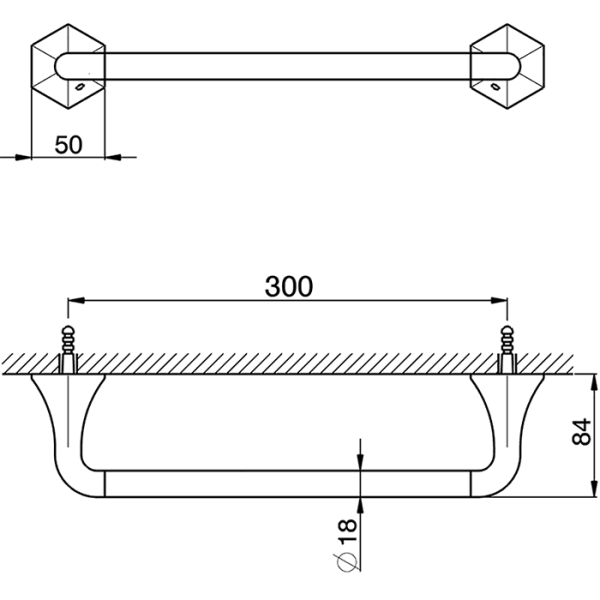 Полотенцедержатель Cisal Cherie 30 cм CE09010024 золото