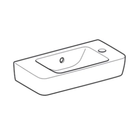 Раковина 50x25 см Geberit Renova Compact 276150000