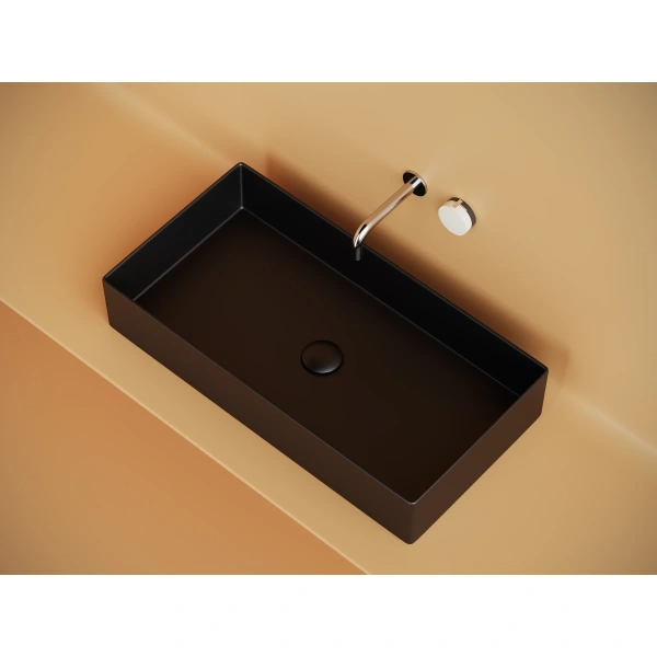 Раковина-чаша Ceramica Nova Element CN6071MB 70,1x36,1 см, накладная, черный матовый