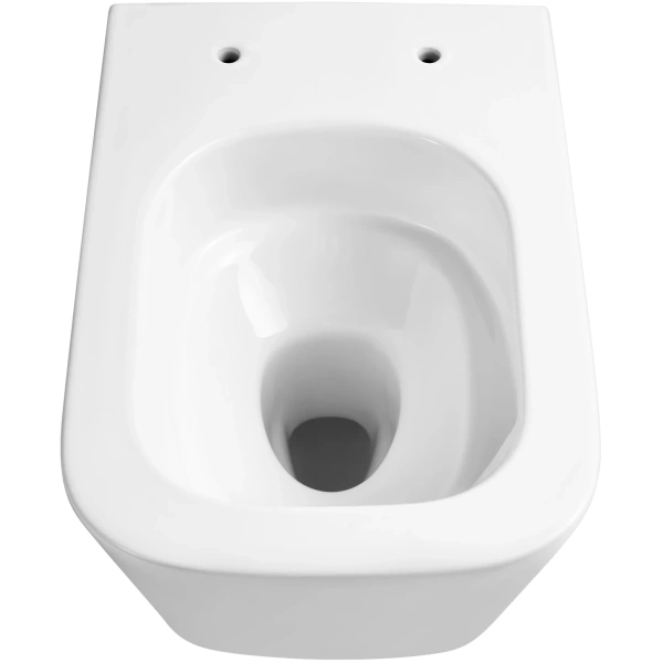 Унитаз подвесной Aquatek Либра AQ1505T-00 безободковый, торнадо, с сиденьем микролифт, белый