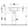 Раковина 55x48 см Duravit Darling New 2621550000