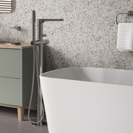 Смеситель для ванны WasserKRAFT Tauber 6421 сталь