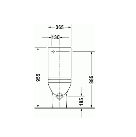 Бачок для унитаза Duravit Puravida 0872700005