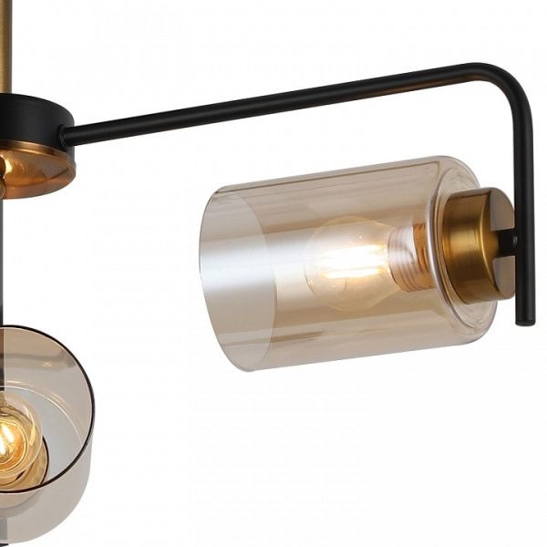 Люстра на штанге ILLUMICO IL8248-3COU-79 BK GD