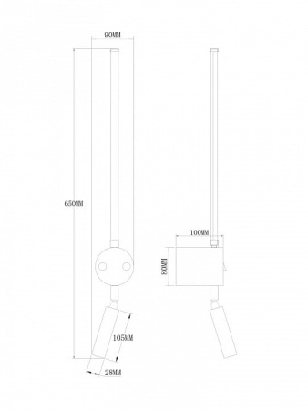 Накладной светильник Freya Mystery FR6063WL-L24B