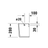 Полупьедестал для раковины Duravit ME by Starck 0858410000