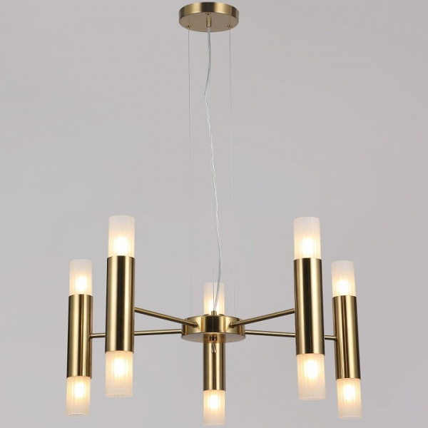 Подвесная люстра ILLUMICO BRASS IL0314-10P-79 BRASS