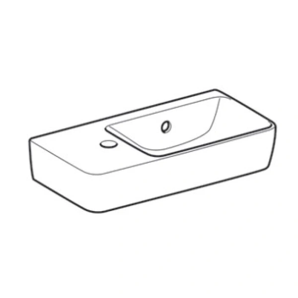 Раковина 50x25 см Geberit Renova Compact 276350000