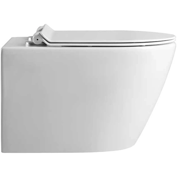 Унитаз подвесной Vincea Vito VT1-23 безободковый, с сиденьем микролифт, белый