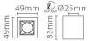 Накладной светильник Fiberli XC002 12120203