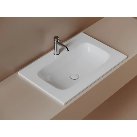 Раковина Ceramicanova Grace CN7031 71x45,7 см, накладная, белый