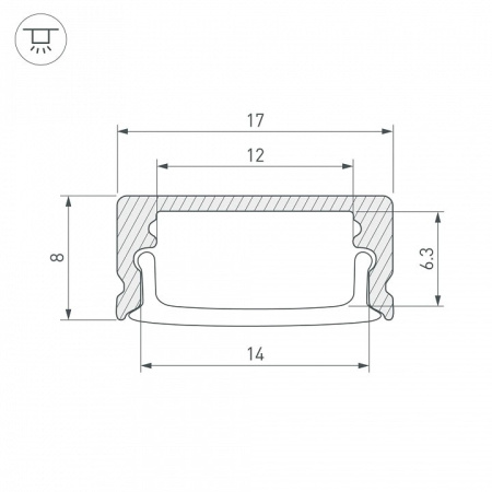 Профиль накладной Arlight SL-LINE 047947