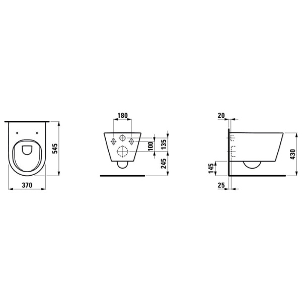 Унитаз подвесной Laufen Kartell 8.2033.7.400.000.1