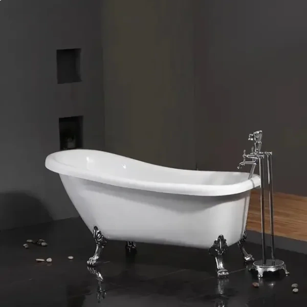 Акриловая ванна Ceruttispa Vito CT9321 170x74 см, отдельностоящая, белый