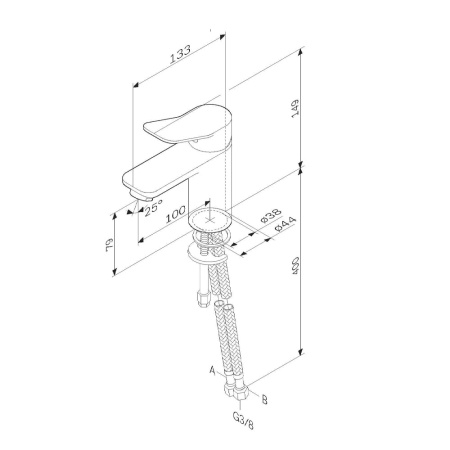 Смеситель для раковины AM.PM X-Joy F85A02133
