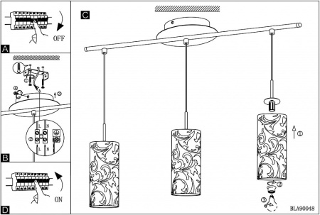 Подвесной светильник Eglo Amadora 90048
