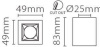 Накладной светильник Fiberli XC002 12120201