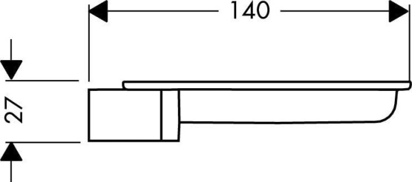 Мыльница hansgrohe Cassetta’S 28684000