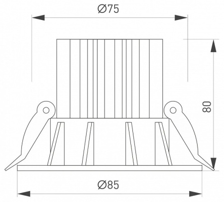 Встраиваемый светильник Arlight ATOLL 044613