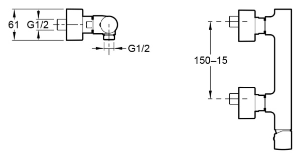 Смеситель для душа Jacob Delafon TOOBI E8962-CP