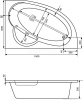 Акриловая ванна Santek Sri Lanka 150x100 1WH302395 R